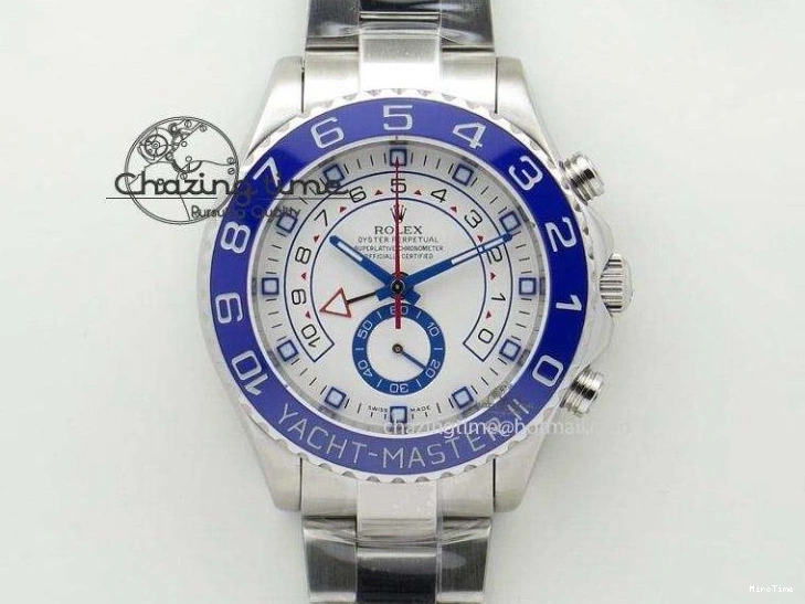 MiroTime 0523 Yacht-Master 116655 UBF 1:1 Best Edition 3D Black Ceramic Bezel on Black Rubber Strap A2836(Free Extra Strap) SunProtective 3061